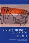 Marco Borghi, Cancelleria dello Stato del Cantone Ticino - Rivista ticinese di diritto 2/2013