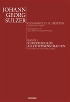 Johann G. Sulzer, Johann Georg Sulzer, Han Adler, Hans Adler, Décultot, Elisabeth Décultot - Kurzer Begriff aller Wissenschaften