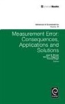 Binner, Edgerton, ELGER, Jane M. Binner, David L. Edgerton, Thomas Elger - Measurement Error