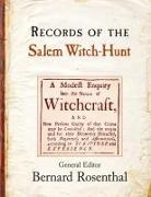 Bernard Rosenthal, Rosenthal Bernard - Records of the Salem Witch-Hunt