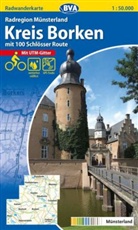 BV Bielefelder Verlag GmbH &amp; Co KG, e V  Greven - BVA Radwanderkarte: BVA Radwanderkarte Radregion Münsterland, Kreis Borken