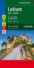 Freytag-Berndt und Artaria KG, Freytag-Bernd und Artaria KG, Freytag-Berndt und Artaria KG - Freytag Berndt Autokarte: Latium - Rom - Vatikan, Autokarte 1:150.000, Top 10 Tips. Lazio, Rome, Vatican