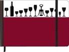 TrendLine Silhouettes Wine 15x10