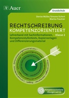 Mülle, Denis Müller, Denise Müller, Sicher, Simon Sichert, Simone Sichert... - Rechtschreibung kompetenzorientiert: Rechtschreibung kompetenzorientiert - Klasse 2 LB, m. 1 CD-ROM