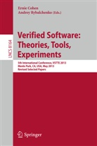 Erni Cohen, Ernie Cohen, Rybalchenko, Rybalchenko, Andrey Rybalchenko - Verified Software: Theorie, Tools, Experiments