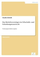 Claudia Schmidt - Das Betriebsvermögen im Erbschafts- und Schenkungsteuerrecht