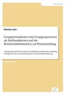 Mathias Jahn - Gruppenstrukturen und Gruppenprozesse als Einflussfaktoren auf die Bereitschaftsbarrieren zur Wissensteilung