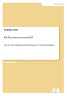 Andreas Franz - Lieferantenvorauswahl