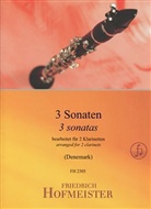 Mark Denemark, Jean-Marie Leclair, Wolfgang Amadeus Mozart, Antonio Vivaldi, Mark Denemark - 3 Sonaten, bearbeitet für 3 Klarinetten