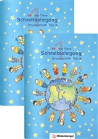 Klaus Kuhn, Klaus Kuhn - ABC der Tiere, Ausgabe Bayern: ABC der Tiere 1 - 1. Jahrgangsstufe, Schreiblehrgang Druckschrift, Teil A und B  zu Lesen in Silben (Silbenfibel), 2 Bde.