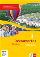 Découvertes - Série jaune - 3: Découvertes. Série jaune (ab Klasse 6). Ausgabe ab 2012 - Cahier d'activités, m. MP3-CD u. Video-DVD. Bd.3
