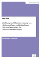 Peter Raue - Züchtung und Charakterisierung von siliziumreichem, multikristallinem Silizium-Germanium für Solarzellenanwendungen