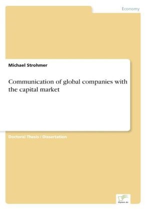 Michael Strohmer - Communication of global companies with the capital market