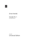 Ernst Krenek - Sonate Nr. 1 op. 33 für Violine solo