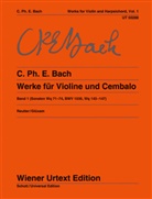 Carl Philipp Emanuel Bach, Jochen Reutter - Werke für Violine und obligates Cembalo (Klavier). Bd.1
