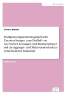 Gunnar Wenzel - Röntgencomputertomographische Untersuchungen zum Einfluß von salzreichen Lösungen und Trockenphasen auf die Aggregat- und Makroporenstruktur verschiedener Bentonite