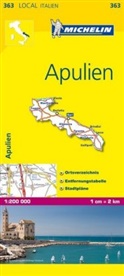 Michelin - Michelin Karten - Bl.363: Michelin Karte Apulien. Puglia