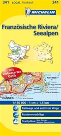 Michelin Karten - Bl.341: Michelin Karte Französische Riviera, Seealpen. Alpes-Maritimes