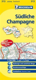 Michelin Karten - Bl.313: Michelin Karte Südliche Champagne. Aube, Haute-Marne