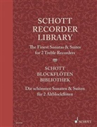 Elisabeth Kretschmann - Schott Blockflöten-Bibliothek. Schott Blockflöten-Bibliothek, Die schönsten Sonaten und Suiten, 2 Alt-Blockflöten