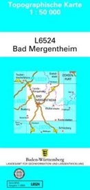 Lg, LGL - Topographische Karten Baden-Württemberg, Zivilmilitärische Ausgabe: Topographische Karte Baden-Württemberg, Zivilmilitärische Ausgabe - Bad Mergentheim