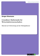 Gregor Kleemann - Grundkurs Mathematik für Wirtschaftswissenschaften