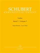 Franz Schubert, Walther Dürr - Lieder für Singstimme und Klavier, Tiefe Stimme. Bd.7
