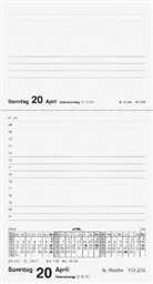 Tischkalender Merker Miradur schwarz 2020