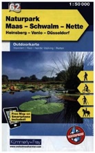 Hallwag Kümmerly+Frey AG - Kümmerly & Frey Outdoorkarten - Bl.62: Maas-Schwalm-Nette 1:50 000