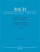 Johann Sebastian Bach, Werner Breig - Concerto für Cembalo und Streicher g-Moll BWV 1058, Partitur