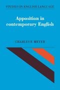 Charles F. Meyer, Charles F. (University of Massachusetts Meyer, Meyer Charles F., Bas Aarts, Kyt&, … - Apposition in Contemporary English