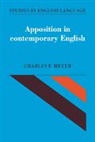 Charles F. Meyer, Charles F. (University of Massachusetts Meyer, Bas Aarts, Kyt&amp;, Merja Kyt&amp;148 - Apposition in Contemporary English