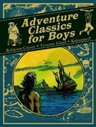 Daniel Defoe, R. L. Stevenson, Robert L. Stevenson, Robert Louis Stevenson - Adventures Classics for Boys (Abridged)
