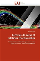 Evgeniy Zorin, Zorin-E - Lemmes de zeros et relations