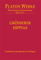 Platon, Platon, Platon, Erns Heitsch, Ernst Heitsch, Carl W. Müller - Werke - 7/1: VII 1 Größerer Hippias. Tl.1