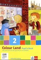 Colour Land, Ausgabe für Baden-Württemberg, Neubearbeitung: Pupil's Book, 2. Schuljahr m. Audio-CD u. CD-ROM