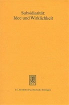 Knut Wolfgang Nörr, Thomas Oppermann - Subsidiarität: Idee und Wirklichkeit