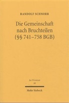 Randolf Schnorr - Die Gemeinschaft nach Bruchteilen (Paragraphen 741-758 BGB)