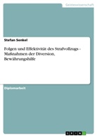 Stefan Senkel - Folgen und Effektivität des Strafvollzugs - Maßnahmen der Diversion, Bewährungshilfe