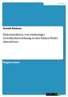 Arendt Röskens - Dekonstruktion von eindeutiger Geschlechterordnung in den Filmen Pedro Almodóvars