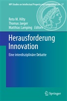 Reto Hilty, Reto M. Hilty, Thoma Jaeger, Thomas Jaeger, Matthias Lamping - Herausforderung Innovation