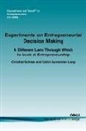 Katrin Burmeister, Christian Schade - Experiments on Entrepreneurial Decision Making
