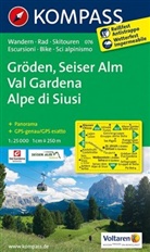 KOMPASS-Karten GmbH - Kompass Karten: Gröden - Seiser Alm / Val Gardena - Alpe di Siusi 1:25 000