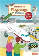 Imke Rudel, Sebastian Coenen - Entdecke die Flugzeuge, Malbuch