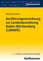 Wolfgang Stein, Angelika Vàmos - Ausführungsverordnung zur Landesbauordnung Baden-Württemberg (LBOAVO), Kommentar