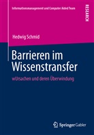 Hedwig Schmid - Barrieren im Wissenstransfer