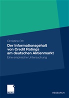 Christine Ott - Der Informationsgehalt von Credit Ratings am deutschen Aktienmarkt