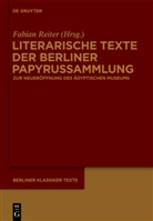 Fabia Reiter, Fabian Reiter - Literarische Texte der Berliner Papyrussammlung