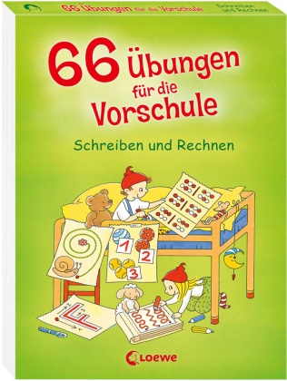 Birgitt Carstens, Ulrike Düring, Simone Wirtz, Kristin Labuch,  Loewe Lernen und Rätseln - 66 Übungen für die Vorschule - Schreiben und Rechnen lernen für Kinder ab 5 Jahre