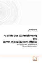 Simon Frontzek, Silvi Schmidt, Silvia Schmidt - Aspekte zur Wahrnehmung des Summenlokalisationseffekts